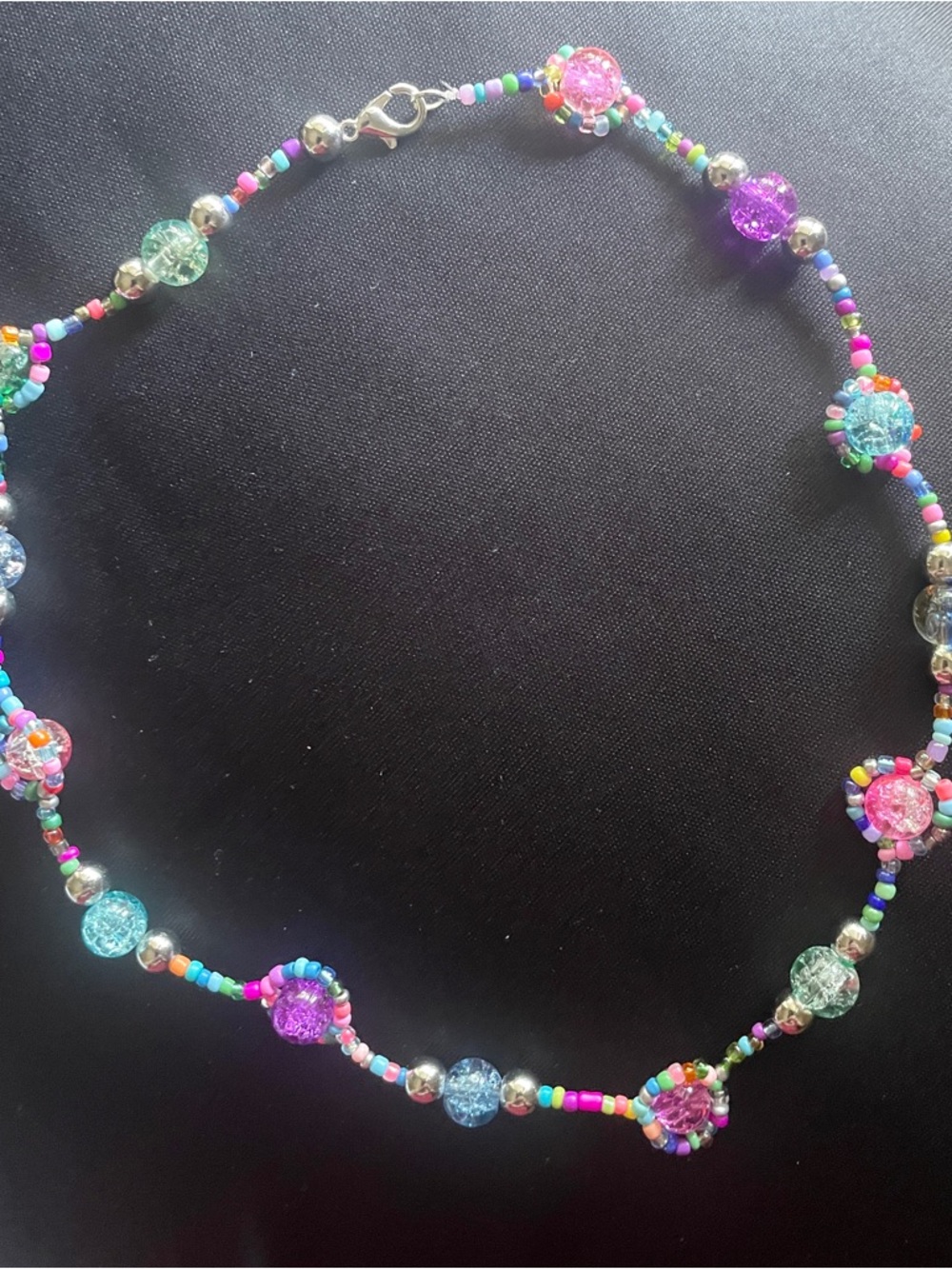 Colorful Beaded Women's Necklace - Multicolor